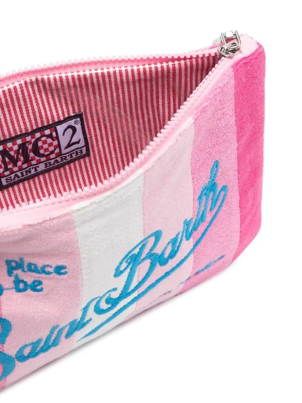 ( Neue Saison ) MC2 Saint Barth PT STRIPE SHADE 7721 Bestickte Clutch Aus Frottee Damen 7 ( Neue Saison ) MC2 Saint Barth PT STRIPE SHADE 7721 Bestickte Clutch Aus Frottee Damen – Bild 5