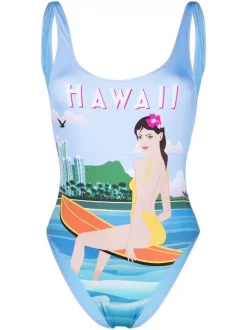 ( Neue Saison ) MC2 Saint Barth Badeanzug Mit Grafischem Print Damen