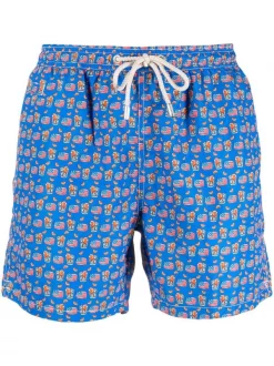 ( Neue Saison ) MC2 Saint Barth Badeshorts Mit Grafischem Print Herren