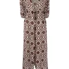 ( Neue Saison ) MC2 Saint Barth Maxikleid Mit Muster 1801 IKAT CLASSIC