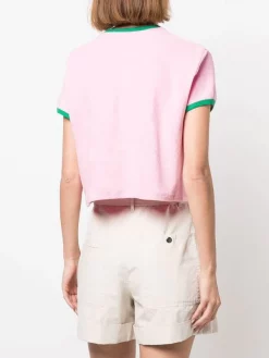 ( Neue Saison ) MC2 Saint Barth T-Shirt Mit Logo-Print EMB SB PALM SP2157 -MC2 Saint Barth Geschäft 18376385 39499105 600