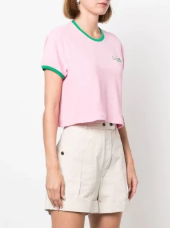 ( Neue Saison ) MC2 Saint Barth T-Shirt Mit Logo-Print EMB SB PALM SP2157 -MC2 Saint Barth Geschäft 18376385 39500097 600