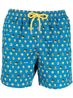 ( Neue Saison ) MC2 Saint Barth Badeshorts Mit Emoji-Print Herren