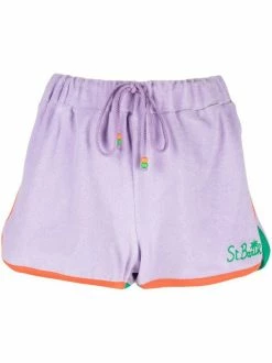 ( Neue Saison ) MC2 Saint Barth Shorts Mit Logo-Stickerei EMB SB PALM SP2481