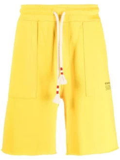 ( Neue Saison ) MC2 Saint Barth Joggingshorts Mit Text-Print TRP 91 00693B