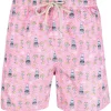 ( Neue Saison ) MC2 Saint Barth Badeshorts Mit Grafischem Print PINK