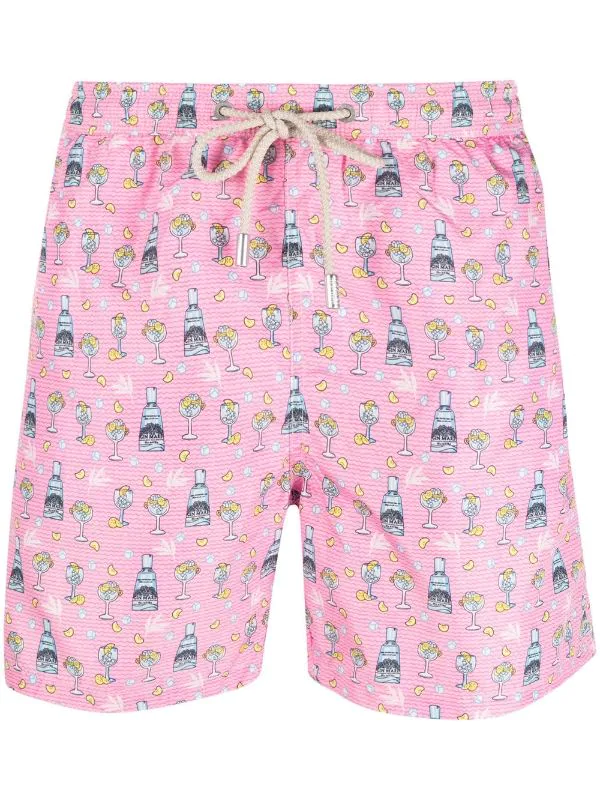 ( Neue Saison ) MC2 Saint Barth Badeshorts Mit Grafischem Print PINK 3 ( Neue Saison ) MC2 Saint Barth Badeshorts Mit Grafischem Print PINK