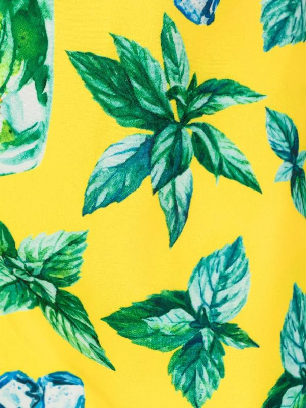 ( Neue Saison ) MC2 Saint Barth Badeshorts Mit Blatt-Print Herren 5 ( Neue Saison ) MC2 Saint Barth Badeshorts Mit Blatt-Print Herren – Bild 3