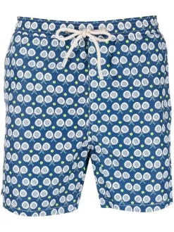 ( Neue Saison ) MC2 Saint Barth 17 PADEL MATCH Badeshorts Mit Padel-Print Herren