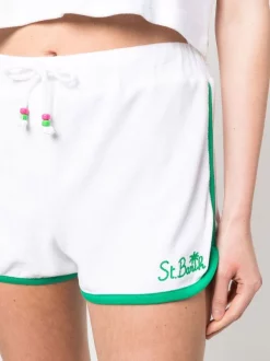 ( Neue Saison ) MC2 Saint Barth Sport-Shorts Mit Logo-Print 01675B EMB SB PALM SP0157 -MC2 Saint Barth Geschäft 18397216 39603581 600