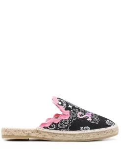 ( Neue Saison ) MC2 Saint Barth Espadrilles Mit Paisley-Print EMB BANDANA ROUND MCOL 00