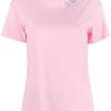 ( Neue Saison ) MC2 Saint Barth Rose-pink T-Shirt Mit Aufgesticktem Logo Damen -MC2 Saint Barth Geschäft 18405275 39824555 600