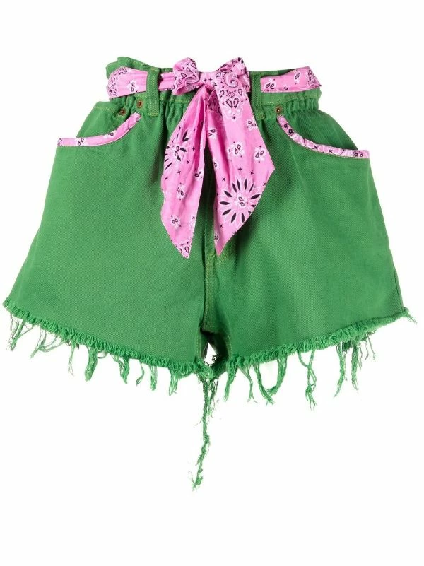 ( Neue Saison ) MC2 Saint Barth Shorts Mit Paisley-Print GREEN 3 ( Neue Saison ) MC2 Saint Barth Shorts Mit Paisley-Print GREEN