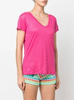 ( Neue Saison ) MC2 Saint Barth T-Shirt Aus Leinen Damen -MC2 Saint Barth Geschäft 18407104 39825235 600