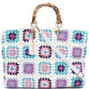 ( Neue Saison ) MC2 Saint Barth 02070B WHITE MULTICOLOR Gehäkelter Victoria Shopper Damen -MC2 Saint Barth Geschäft 18421853 39759858 600