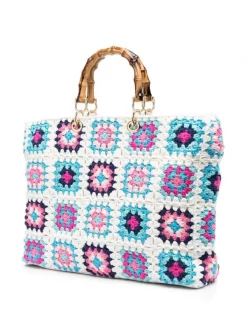 ( Neue Saison ) MC2 Saint Barth 02070B WHITE MULTICOLOR Gehäkelter Victoria Shopper Damen 9 ( Neue Saison ) MC2 Saint Barth 02070B WHITE MULTICOLOR Gehäkelter Victoria Shopper Damen -MC2 Saint Barth Geschäft 18421853 39759868 600