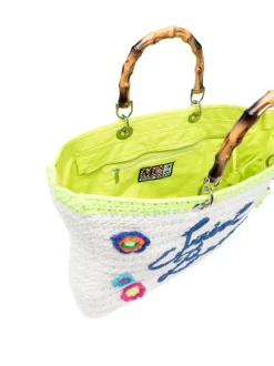 ( Neue Saison ) MC2 Saint Barth Gestrickte Tasche 00659B WHITE YELLOW -MC2 Saint Barth Geschäft 18423140 39759024 600