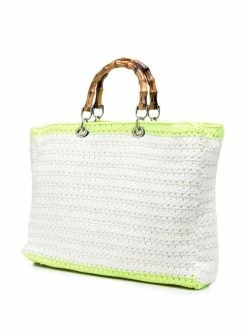( Neue Saison ) MC2 Saint Barth Gestrickte Tasche 00659B WHITE YELLOW -MC2 Saint Barth Geschäft 18423140 39759134 600