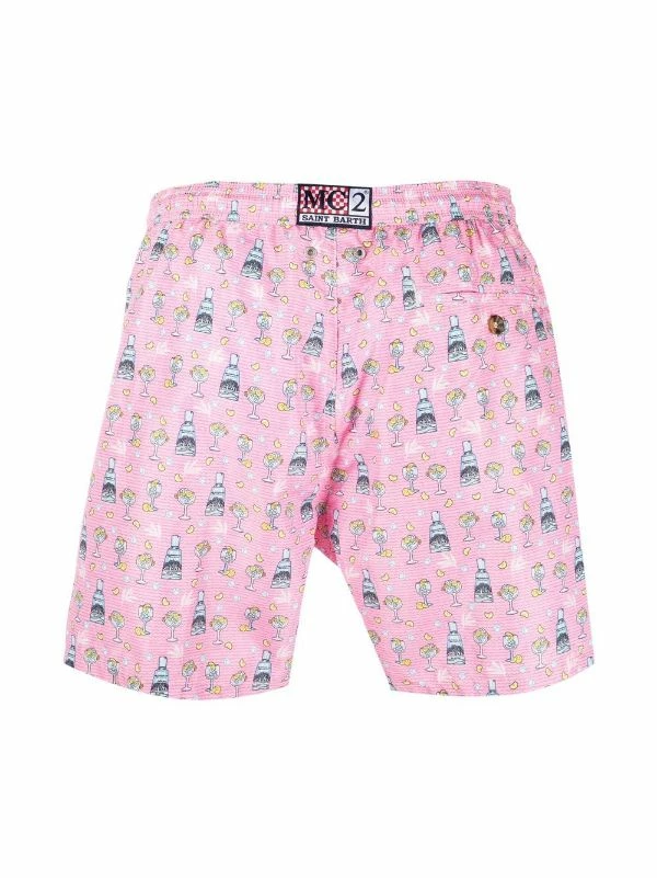 ( Neue Saison ) MC2 Saint Barth Badeshorts Mit Cocktail-Print Herren 4 ( Neue Saison ) MC2 Saint Barth Badeshorts Mit Cocktail-Print Herren – Bild 2