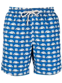 ( Neue Saison ) MC2 Saint Barth Badeshorts Mit Auto-Print 6101 500 MODEL