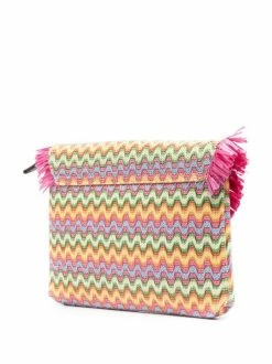 ( Neue Saison ) MC2 Saint Barth Clutch Mit Zickzackmuster Damen -MC2 Saint Barth Geschäft 18435587 39835015 600