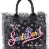 ( Neue Saison ) MC2 Saint Barth 01617B NERO Vanity Sponge Handtasche Damen