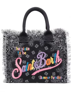 ( Neue Saison ) MC2 Saint Barth 01617B NERO Vanity Sponge Handtasche Damen