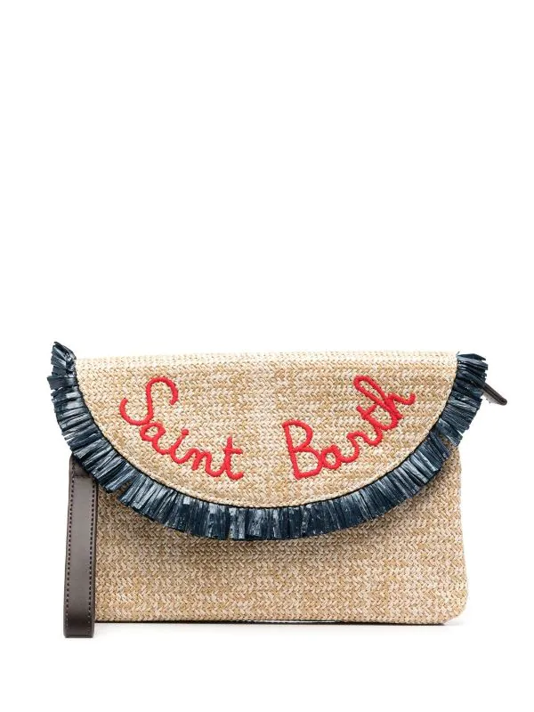 ( Neue Saison ) MC2 Saint Barth EMB SB 1161 Clutch Mit Logo-Stickerei Damen 3 ( Neue Saison ) MC2 Saint Barth EMB SB 1161 Clutch Mit Logo-Stickerei Damen