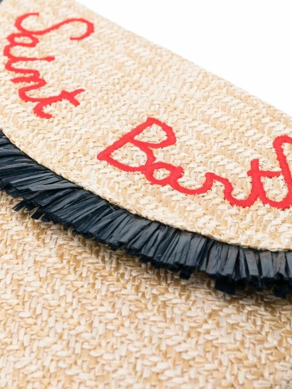 ( Neue Saison ) MC2 Saint Barth EMB SB 1161 Clutch Mit Logo-Stickerei Damen 6 ( Neue Saison ) MC2 Saint Barth EMB SB 1161 Clutch Mit Logo-Stickerei Damen – Bild 4