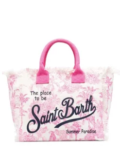( Neue Saison ) MC2 Saint Barth Shopper Mit Logo-Print 03310B PINK