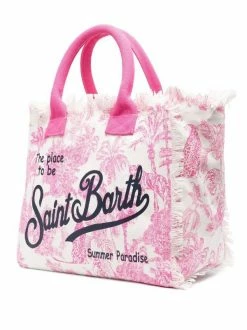 ( Neue Saison ) MC2 Saint Barth Shopper Mit Logo-Print 03310B PINK -MC2 Saint Barth Geschäft 18441217 39723390 600