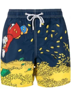 ( Neue Saison ) MC2 Saint Barth Gustavia Badeshorts Mit Cartoon-Print 03035B PAPERON DE PAPERONI