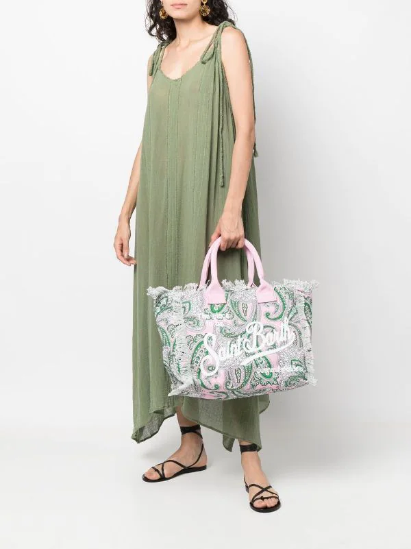 ( Neue Saison ) MC2 Saint Barth CACHEMIREVIBE21 Tasche Mit Grafischem Print Damen 4 ( Neue Saison ) MC2 Saint Barth CACHEMIREVIBE21 Tasche Mit Grafischem Print Damen – Bild 2