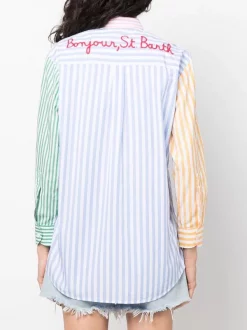 ( Neue Saison ) MC2 Saint Barth Gestreiftes Hemd Mit Slogan Damen -MC2 Saint Barth Geschäft 18449422 39742761 600