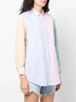 ( Neue Saison ) MC2 Saint Barth Gestreiftes Hemd Mit Slogan Damen -MC2 Saint Barth Geschäft 18449422 39743171 600