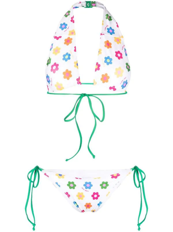 ( Neue Saison ) MC2 Saint Barth HAPPYDAISYCOL Marielle Checky Bikinihöschen Mit Blumigem Print Damen 3 ( Neue Saison ) MC2 Saint Barth HAPPYDAISYCOL Marielle Checky Bikinihöschen Mit Blumigem Print Damen