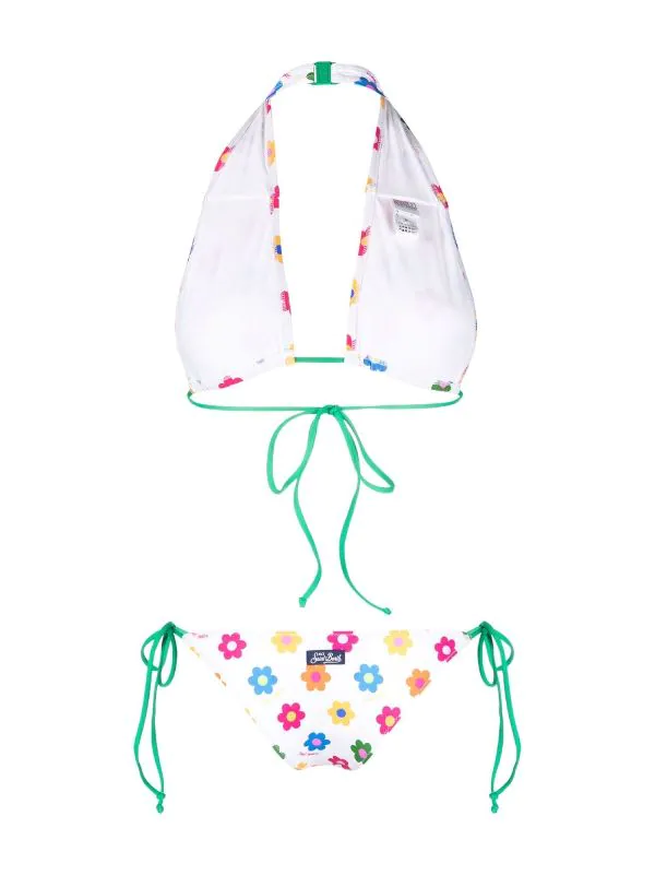 ( Neue Saison ) MC2 Saint Barth HAPPYDAISYCOL Marielle Checky Bikinihöschen Mit Blumigem Print Damen 4 ( Neue Saison ) MC2 Saint Barth HAPPYDAISYCOL Marielle Checky Bikinihöschen Mit Blumigem Print Damen – Bild 2