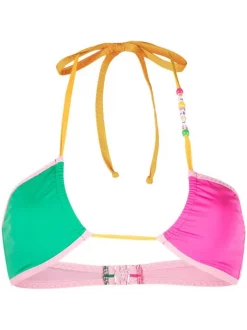 ( Neue Saison ) MC2 Saint Barth 00237B VERDE Bikinioberteil Mit Anhänger Damen