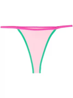 ( Neue Saison ) MC2 Saint Barth Bikinihöschen Mit Logo-Patch 00237B ROSA