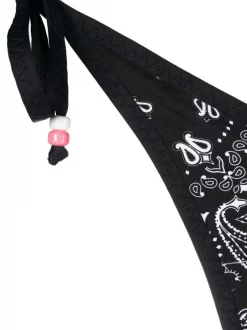 ( Neue Saison ) MC2 Saint Barth 01981B NERO BIANCO Bikinihöschen Mit Paisley-Print Damen -MC2 Saint Barth Geschäft 18451020 39532445 600