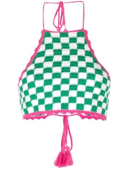 ( Neue Saison ) MC2 Saint Barth Neckholder-Top VERDE