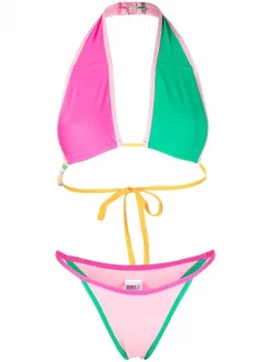 ( Neue Saison ) MC2 Saint Barth Bikini In Colour-Block-Optik Damen