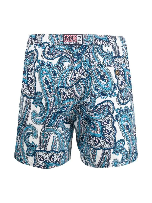 ( Neue Saison ) MC2 Saint Barth Badehose Mit Paisley-Print CACHEMIRE 4 ( Neue Saison ) MC2 Saint Barth Badehose Mit Paisley-Print CACHEMIRE – Bild 2