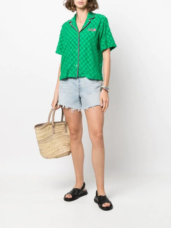 ( Neue Saison ) MC2 Saint Barth Jacquard-Hemd Mit Wal SPCHECKY5721 4 ( Neue Saison ) MC2 Saint Barth Jacquard-Hemd Mit Wal SPCHECKY5721 – Bild 2