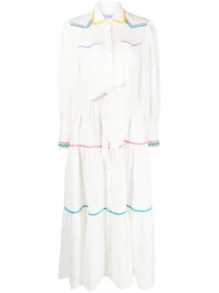 ( Neue Saison ) MC2 Saint Barth Hemdkleid Aus Leinen Damen