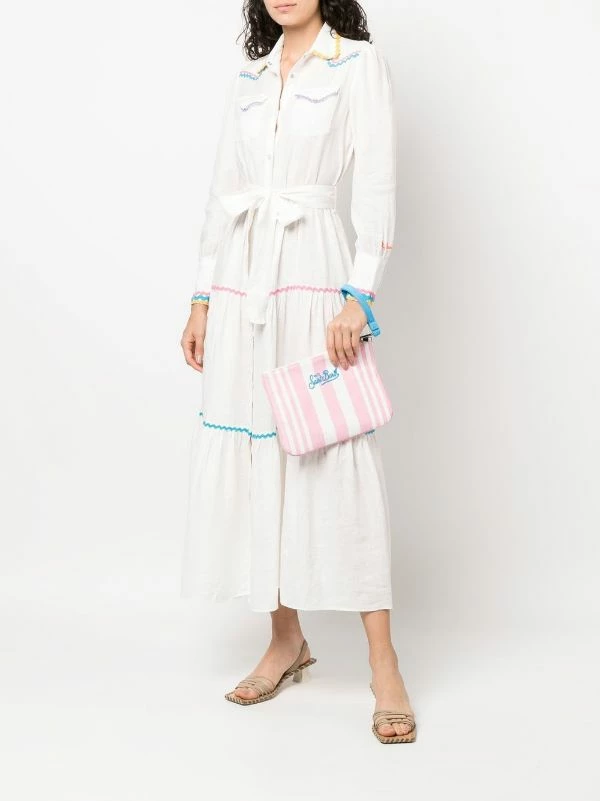 ( Neue Saison ) MC2 Saint Barth Hemdkleid Aus Leinen Damen 4 ( Neue Saison ) MC2 Saint Barth Hemdkleid Aus Leinen Damen – Bild 2