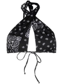 ( Neue Saison ) MC2 Saint Barth JUMBO FOULARD 00 Neckholder-Bikinioberteil Damen