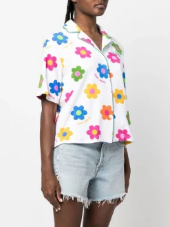 ( Neue Saison ) MC2 Saint Barth SP HAPPY DAISY COL Hemd Mit Blumen-Print Damen -MC2 Saint Barth Geschäft 18466368 39769689 600