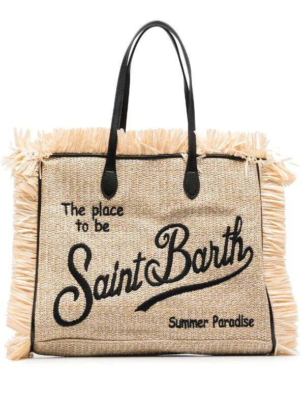 ( Neue Saison ) MC2 Saint Barth Handtasche Mit Logo-Stickerei Damen 3 ( Neue Saison ) MC2 Saint Barth Handtasche Mit Logo-Stickerei Damen