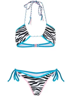 ( Neue Saison ) MC2 Saint Barth SPZEBRACOLOR01 Bikini Mit Zebra-Print Damen
